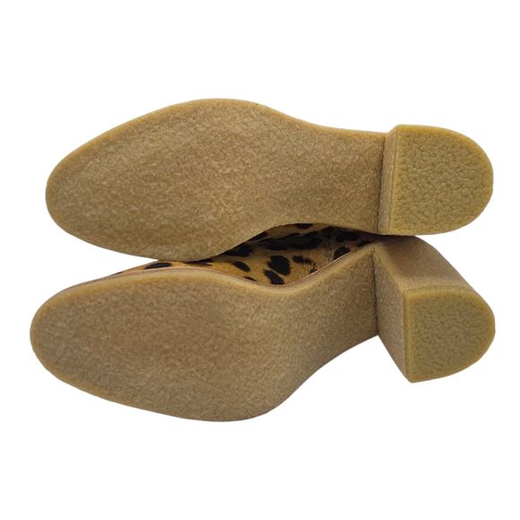 Lauren Ralph Lauren Marianna Leopard-Print Haircalf Bootie 10B Chelsea Boots NEW - Picture 9 of 16